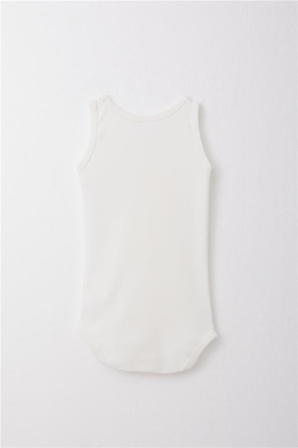 Baby Boy Snap-Button Bodysuit, Ecru (9 Months-2 Years)