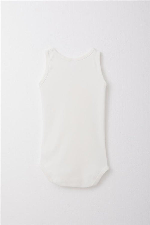 Baby Boy Snap-Button Bodysuit, Ecru (9 Months-2 Years)