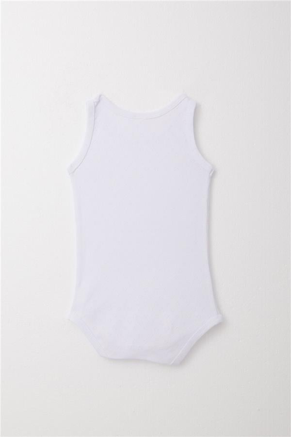 Baby Boy Snap-Button Bodysuit with Jacquard Heart Pattern, White (9 Months-1.5 Years)