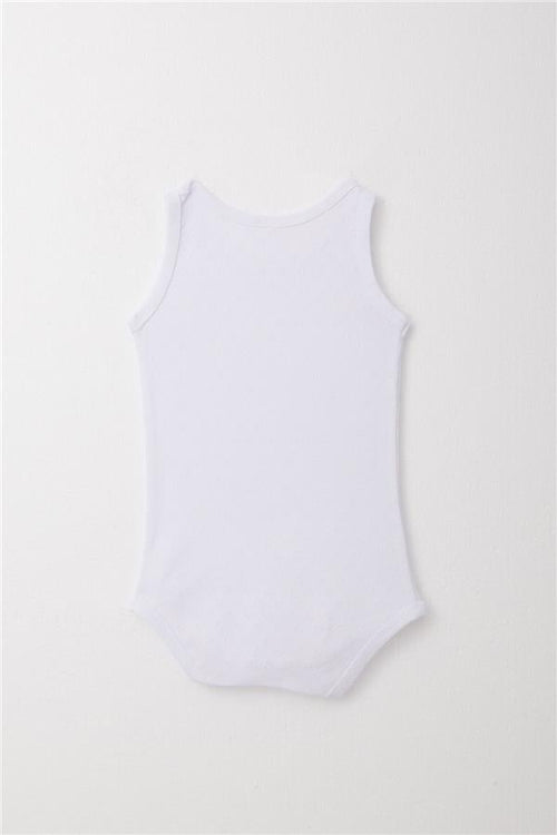 Baby Boy Snap-Button Bodysuit with Jacquard Heart Pattern, White (9 Months-1.5 Years)