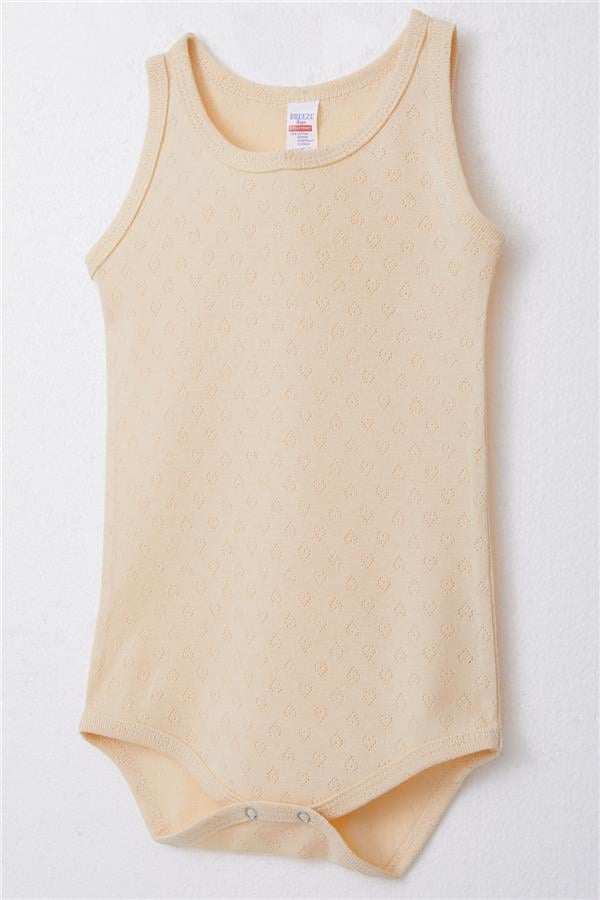 Baby Boy Snap-Button Bodysuit Jacquard Cream (9 Months-1.5 Years)
