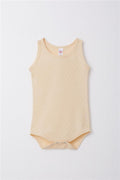 Baby Boy Snap-Button Bodysuit Jacquard Cream (9 Months-1.5 Years)