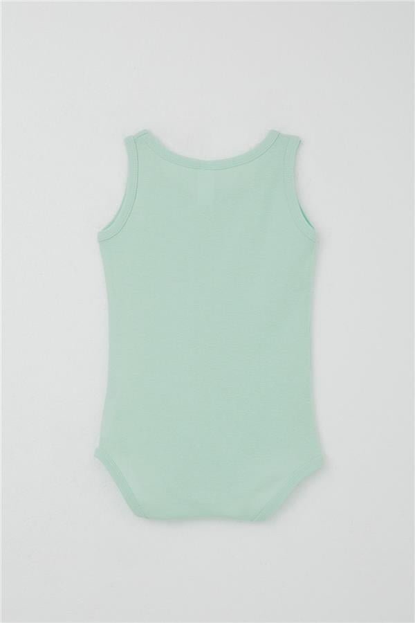 Baby Boy Snap-Button Bodysuit Basic Aqua Green (9 Months-1.5 Years)