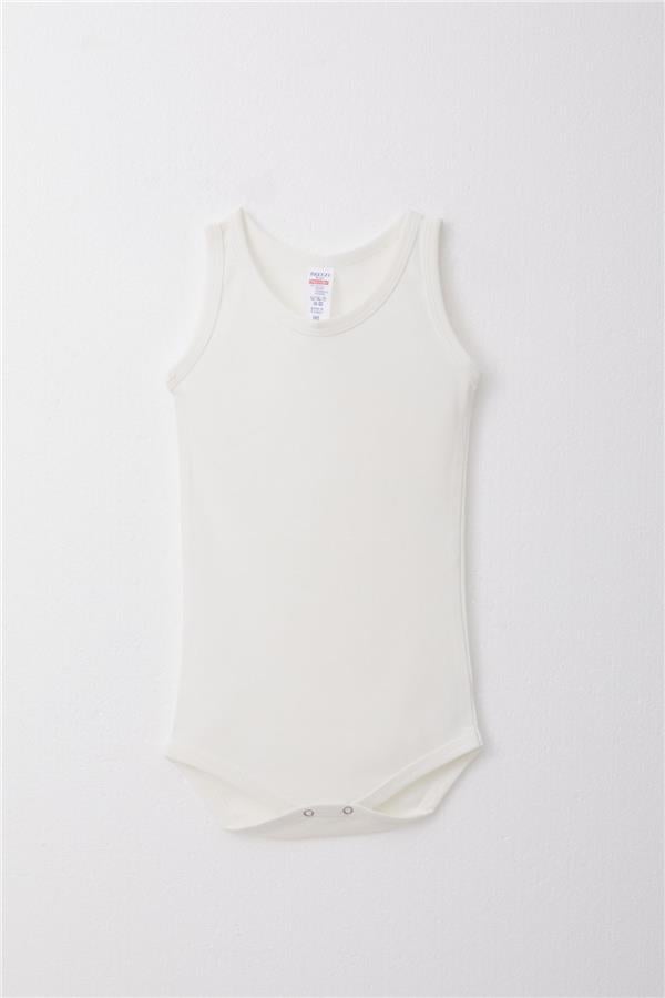 Baby Boy Snap-Button Bodysuit, Ecru (9 Months-2 Years)