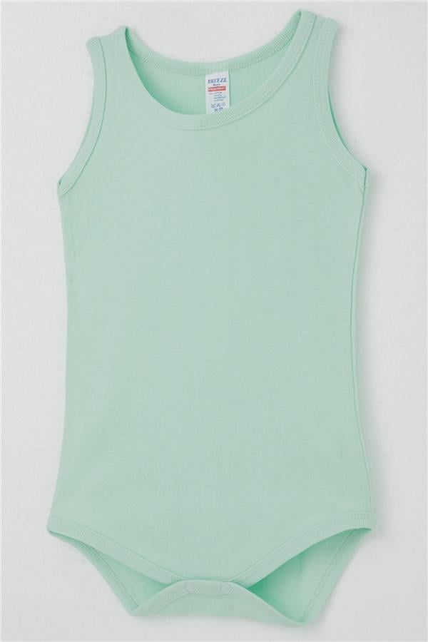 Baby Boy Snap-Button Bodysuit Basic Aqua Green (9 Months-1.5 Years)