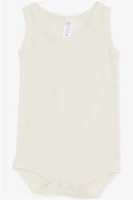 Baby Boy Snap-Button Bodysuit in Cream Color (9 Months - 1.5 Years)
