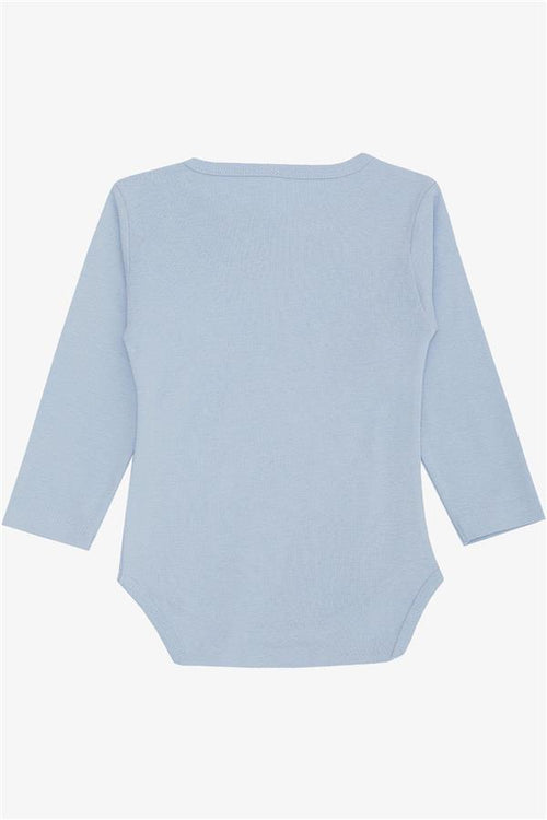 Baby Boy Snap-Button Bodysuit with Car Print, Light Blue (9 Months-3 Years)