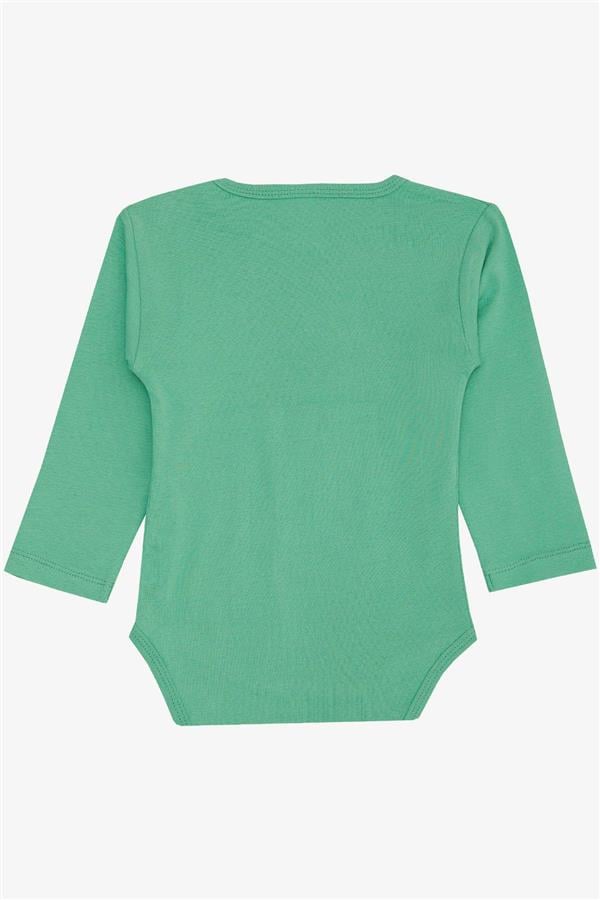 Baby Boy Snap-Button Bodysuit with Driver and Crocodile Print, Mint Green (9 Months-3 Years)