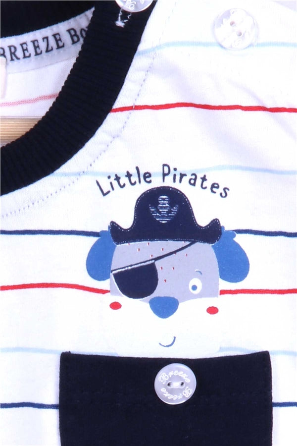 Baby Boy Capri Pants Set in Off-White (6 Months-1.5 Years)