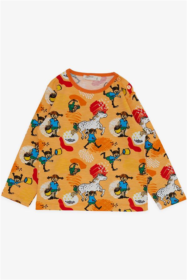Baby Boy Pajama Set Crazy Girl Design Mustard Yellow (9 Months-1 Years)