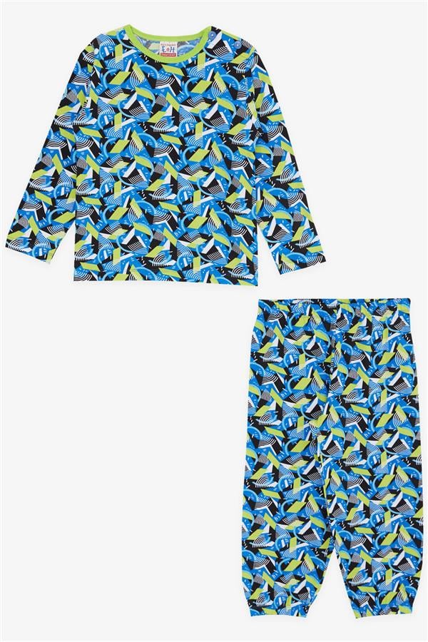 Baby Boy Pajama Set, Patterned, Mixed Colors (9 Months-1 Years)