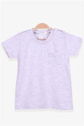 Baby Boy T-Shirt with Pockets, Beige Melange (9 Months-3 Years)
