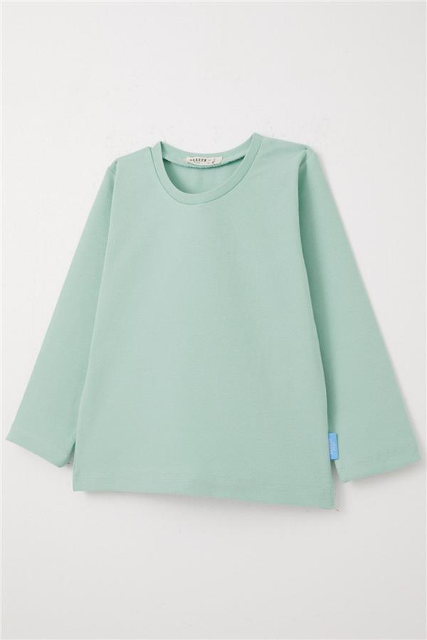 Baby Boy Long-Sleeve T-Shirt Basic Aqua Green (9 Months-2 Years)