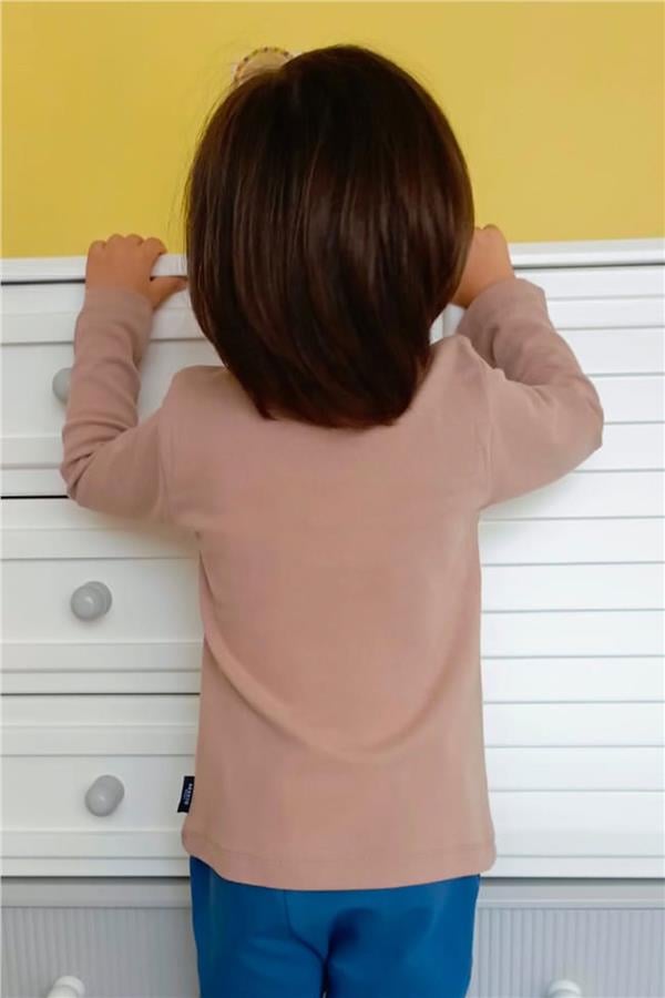 Baby Boy Long-Sleeve T-Shirt Basic Mink (1-2 Years)