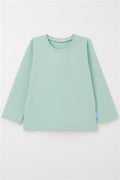 Baby Boy Long-Sleeve T-Shirt Basic Aqua Green (9 Months-2 Years)