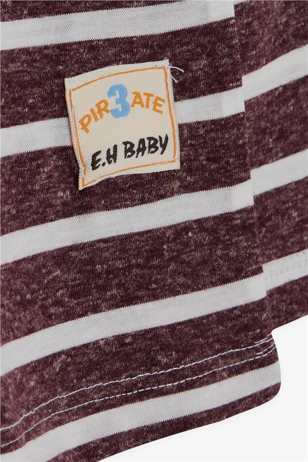 Baby Boy Long-Sleeve T-Shirt, Striped, Plum (9 Months-1.5 Years)