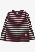 Baby Boy Long-Sleeve T-Shirt, Striped, Plum (9 Months-1.5 Years)