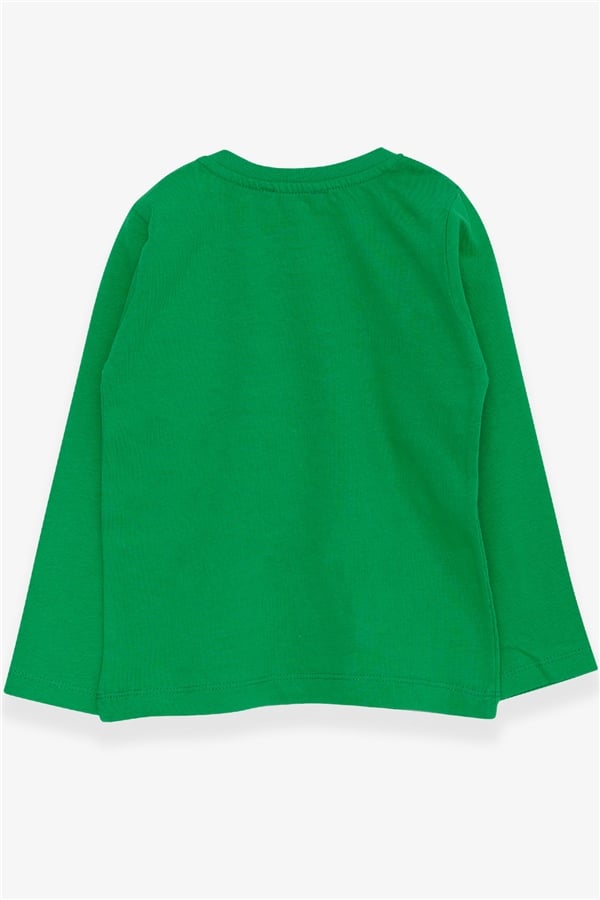 Baby Boy Long-Sleeved T-Shirt with Pockets, Green (9 Months-2 Years)