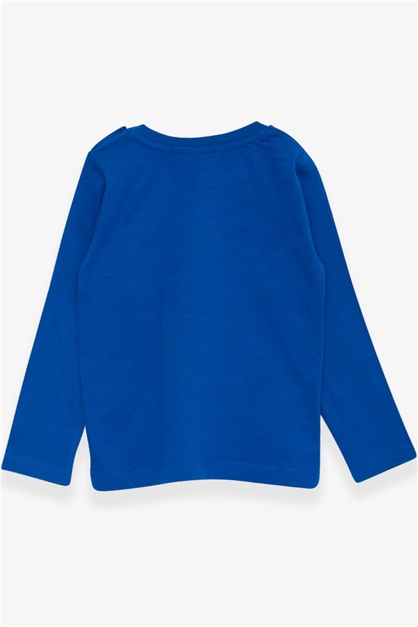 Baby Boy Long-Sleeve T-Shirt with Pockets, Royal Blue (9 Months-2 Years)