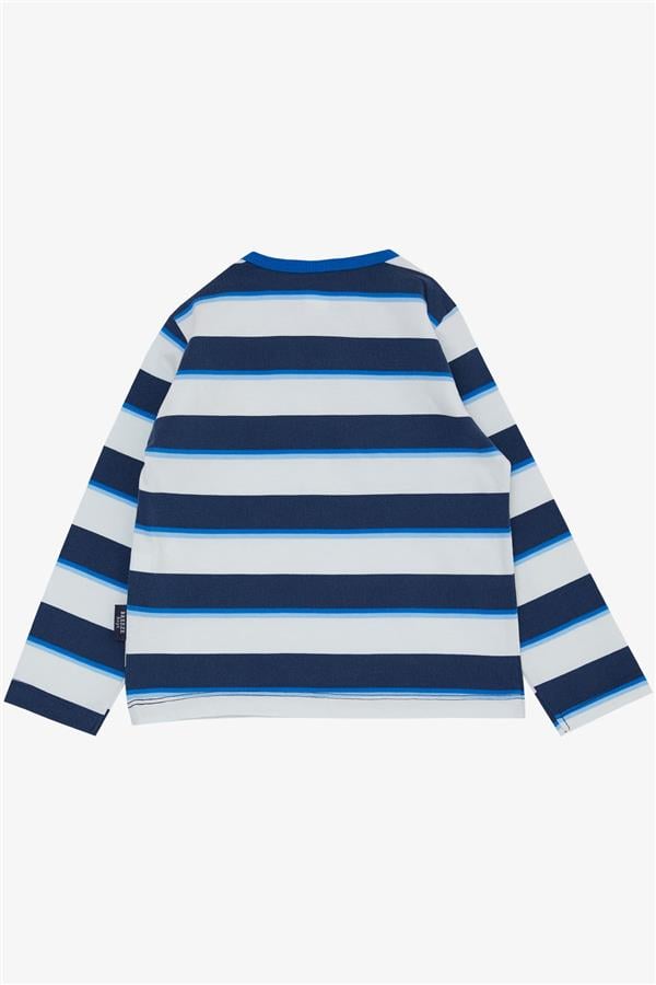 Baby Boy Long-Sleeve T-Shirt with Striped Pattern and Mixed Colors (9 Months-1.5 Years)