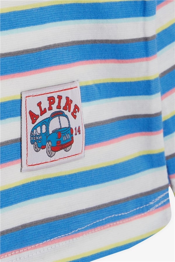 Baby Boy Long-Sleeve T-Shirt, Colorful Striped, Mixed Colors (9 Months-1 Years)