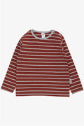 Baby Boy Long-Sleeve T-Shirt, Striped Tile Pattern (9 Months-1.5 Years)