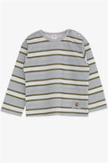 Baby Boy Long-Sleeve T-Shirt, Striped Pattern, Mixed Colors (9 Months)