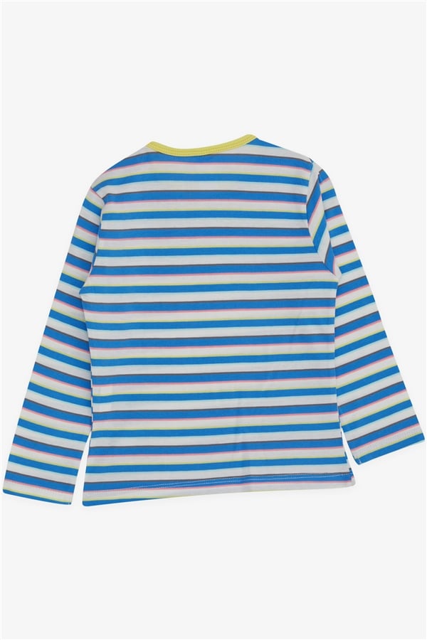 Baby Boy Long-Sleeve T-Shirt, Colorful Striped, Mixed Colors (9 Months-1 Years)