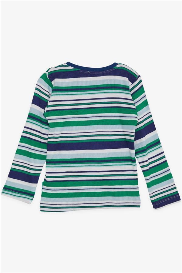 Baby Boy Long-Sleeve T-Shirt, Colorful Striped, Mixed Colors (9 Months-3 Years)