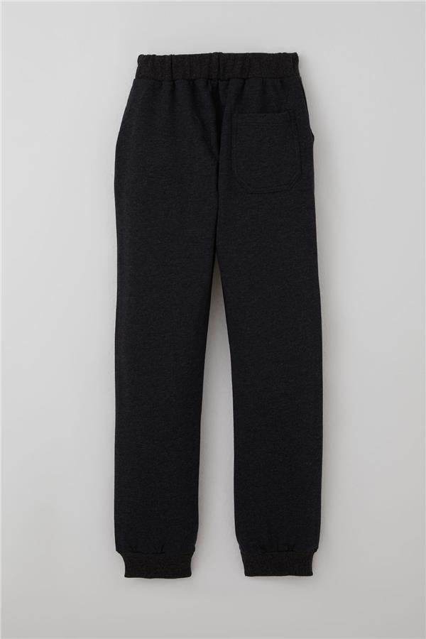 Boys' Sweatpants with Drawstring Detail and Pockets, Dark Grey Melange (Ages 7-11)