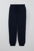 Boys' Basic Sweatpants with Drawstring Accessory, Navy Blue (Ages 4)
