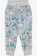 Baby Boy Sweatpants Science Theme Grey Melange (1.5 Years)