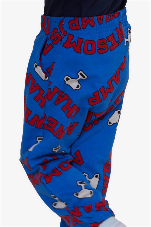 Boys' Sweatpants, Champion Theme, Trophy Design, Navy Blue (1-1.5 Years)