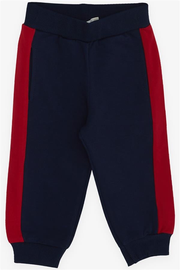 Baby Boy Tracksuit Set with Bear Print, Navy Blue (1-1.5 Years)