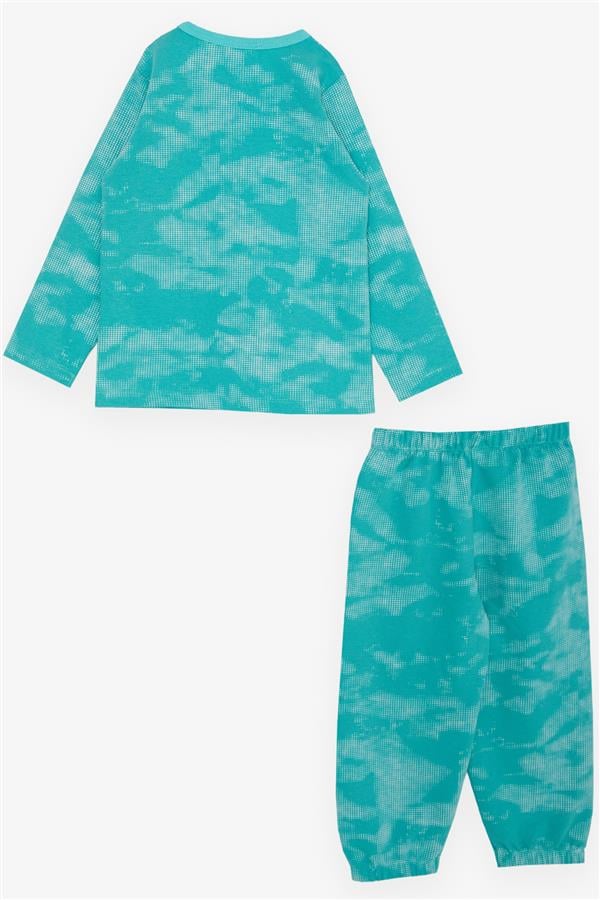 Boys' Pajama Set, Green, Patterned (1-1.5 Years)