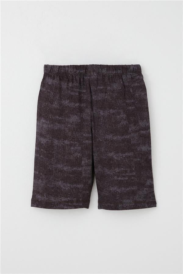Boys' Pajama Set, Brown Patterned (Ages 4-8)