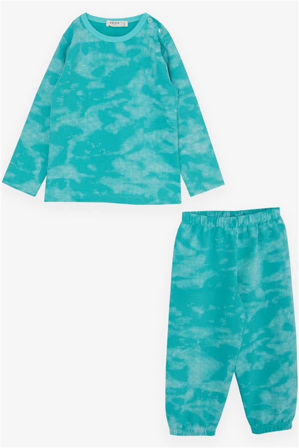 Boys' Pajama Set, Green, Patterned (1-1.5 Years)