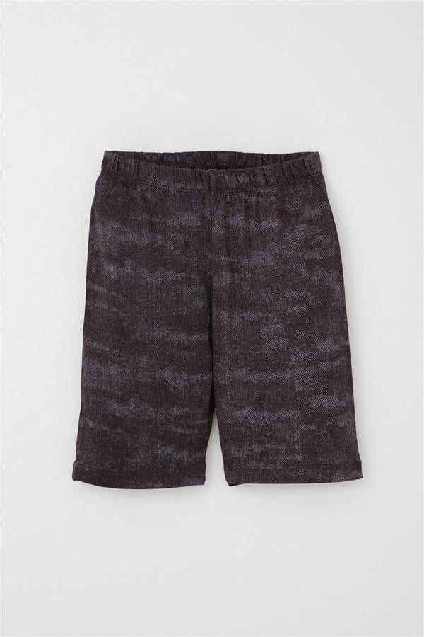 Boys' Pajama Set, Brown Patterned (Ages 4-8)