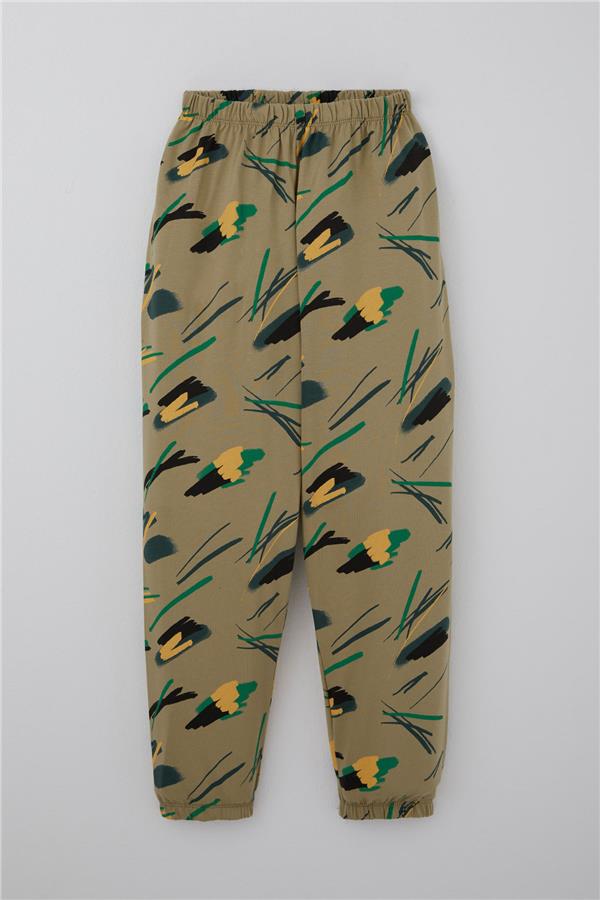 Boys' Pajama Set Sleepy Brush Khaki Green (Ages 4-8)