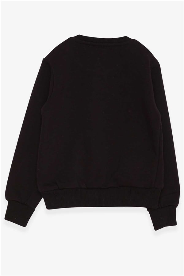 Boys' Sweatshirt with Text Print, Black (Ages 2-3)