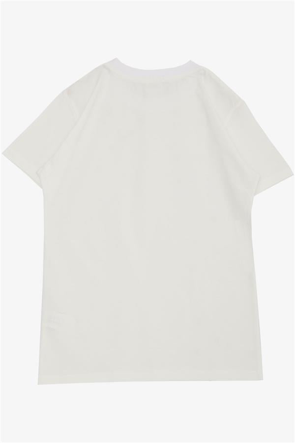 Boys' Basic T-Shirt, Off-White (Ages 4-14)