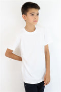 Boys' Basic T-Shirt, Off-White (Ages 4-14)