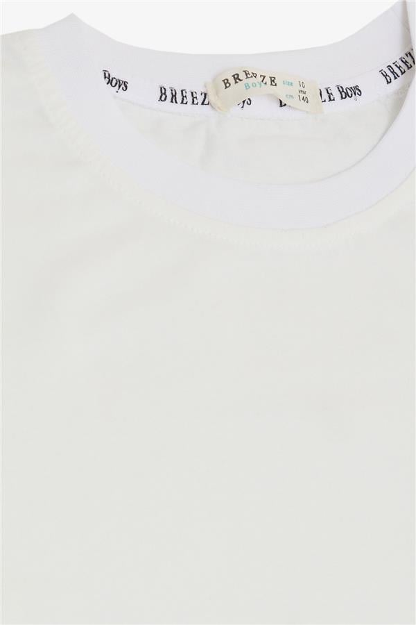 Boys' Basic T-Shirt, Off-White (Ages 4-14)