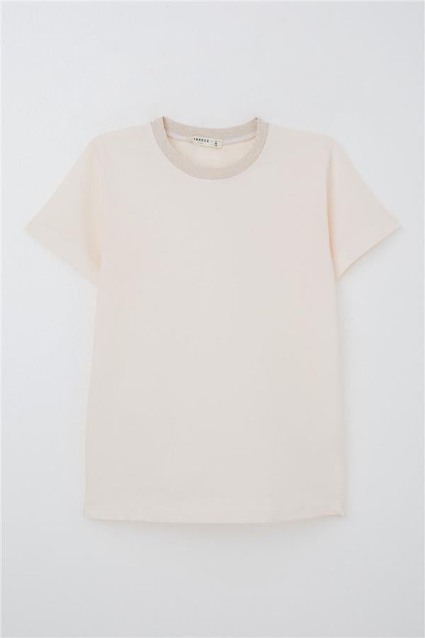 Boys' Basic Powder Pink T-Shirt (Ages 4-14)