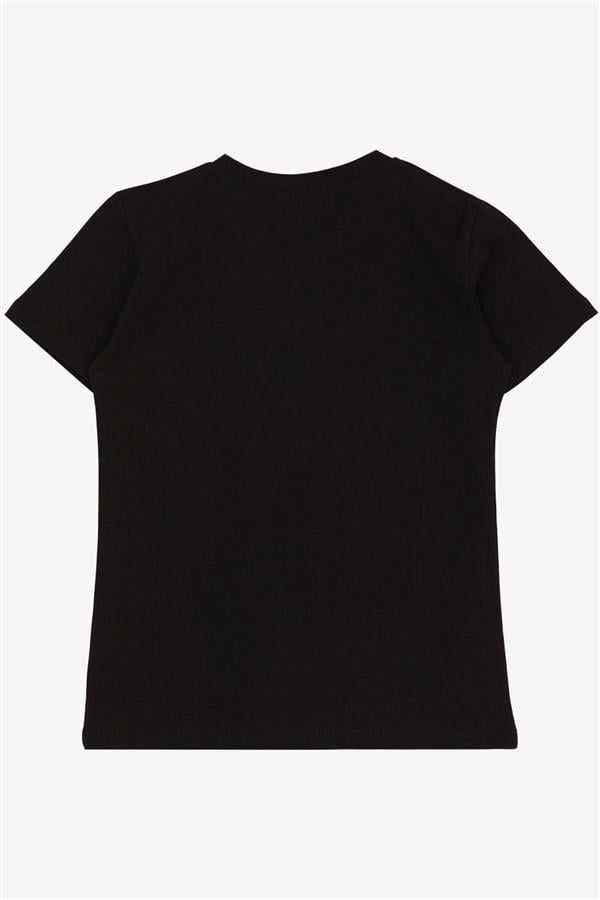 Boys' Basic T-Shirt Black (Ages 4-11)