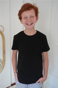 Boys' Basic T-Shirt Black (Ages 4-11)