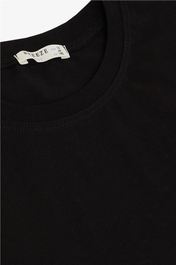 Boys' Basic T-Shirt Black (Ages 4-11)