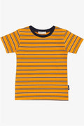 Boys' Striped T-Shirt Mustard Yellow (Ages 3)
