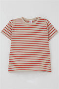 Boys' Striped T-Shirt, Beige (Ages 1-4)