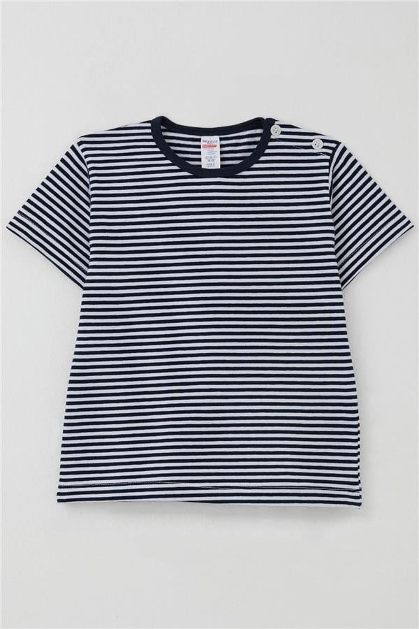 Boys' Striped Navy Blue T-Shirt (Ages 1-4)